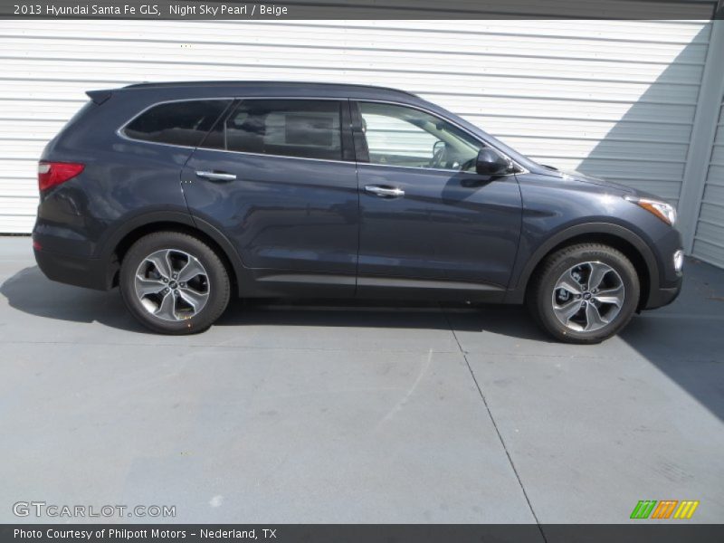 Night Sky Pearl / Beige 2013 Hyundai Santa Fe GLS