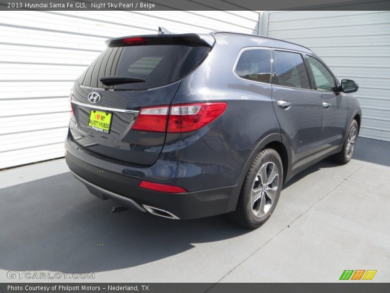 Night Sky Pearl / Beige 2013 Hyundai Santa Fe GLS