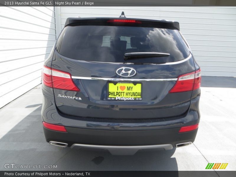Night Sky Pearl / Beige 2013 Hyundai Santa Fe GLS