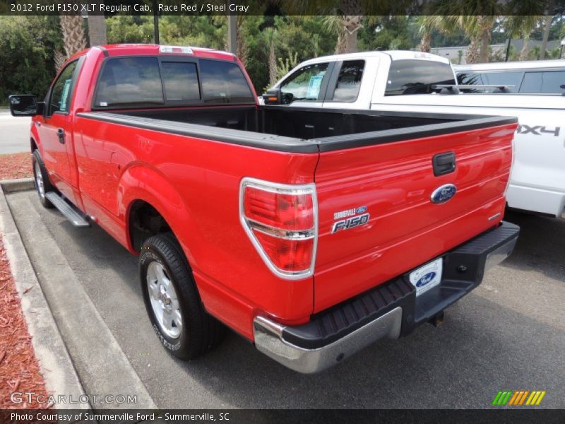 Race Red / Steel Gray 2012 Ford F150 XLT Regular Cab