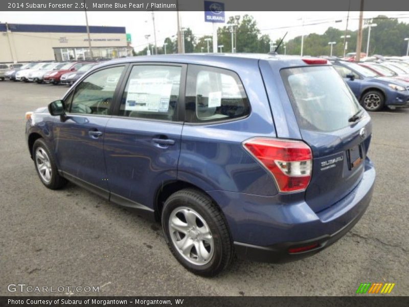 Marine Blue Pearl / Platinum 2014 Subaru Forester 2.5i