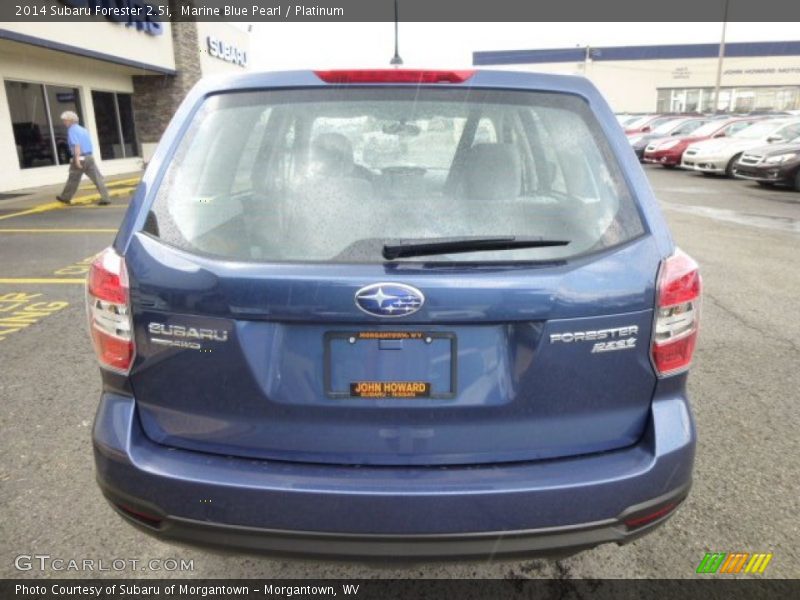 Marine Blue Pearl / Platinum 2014 Subaru Forester 2.5i