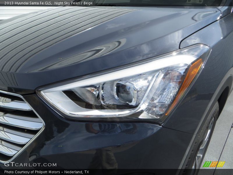 Night Sky Pearl / Beige 2013 Hyundai Santa Fe GLS
