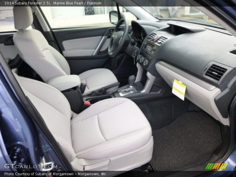 Marine Blue Pearl / Platinum 2014 Subaru Forester 2.5i