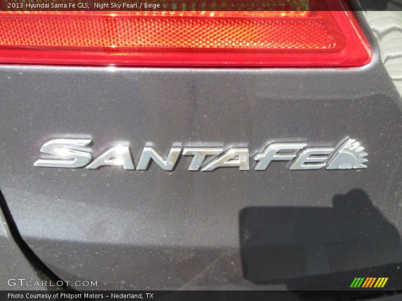 Night Sky Pearl / Beige 2013 Hyundai Santa Fe GLS