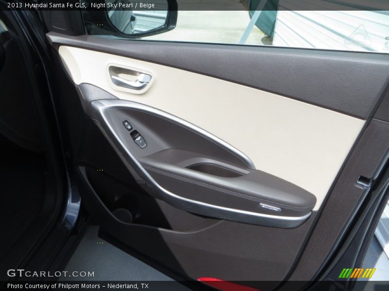 Night Sky Pearl / Beige 2013 Hyundai Santa Fe GLS