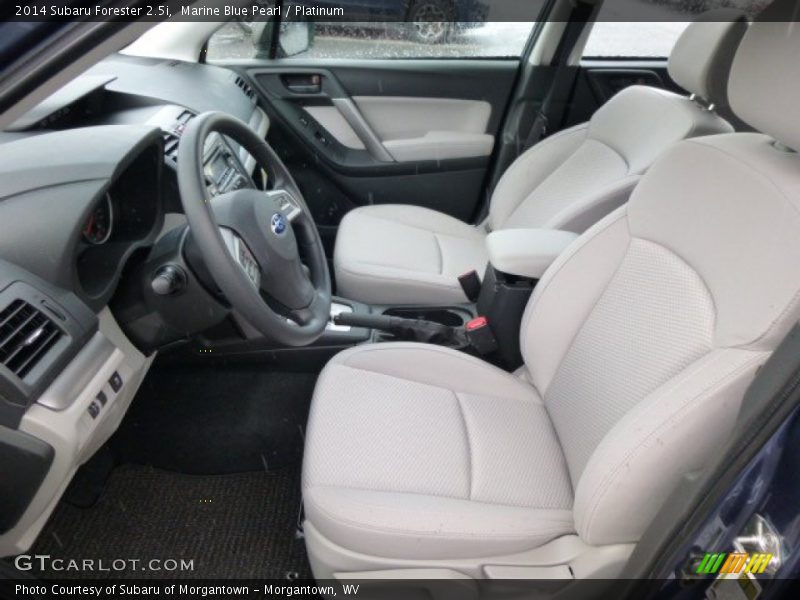 Marine Blue Pearl / Platinum 2014 Subaru Forester 2.5i