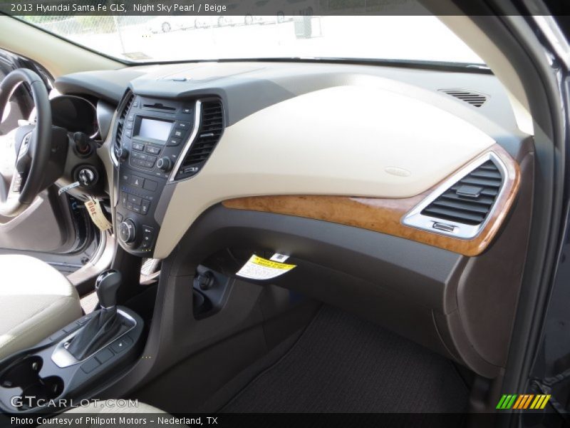 Night Sky Pearl / Beige 2013 Hyundai Santa Fe GLS