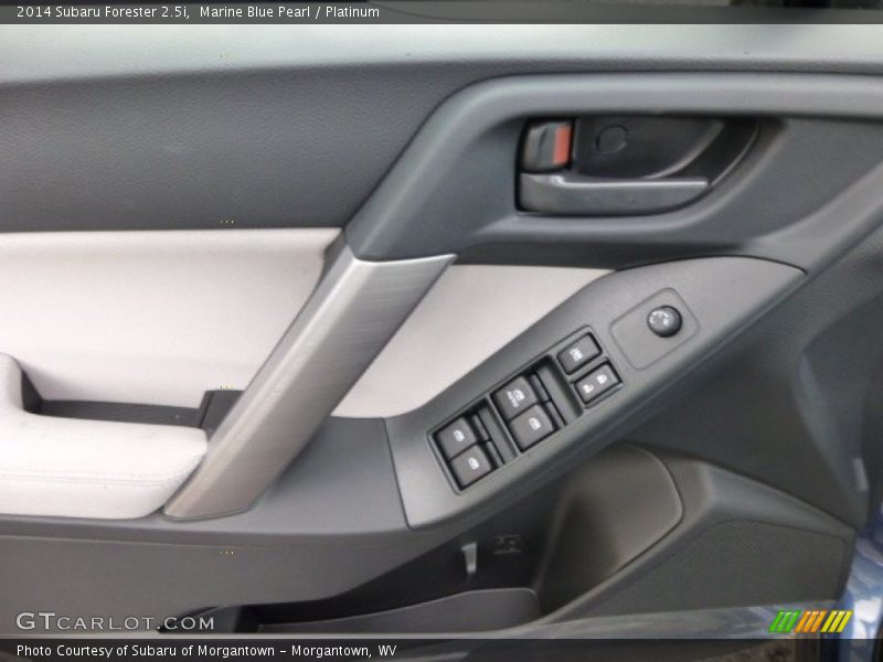 Marine Blue Pearl / Platinum 2014 Subaru Forester 2.5i