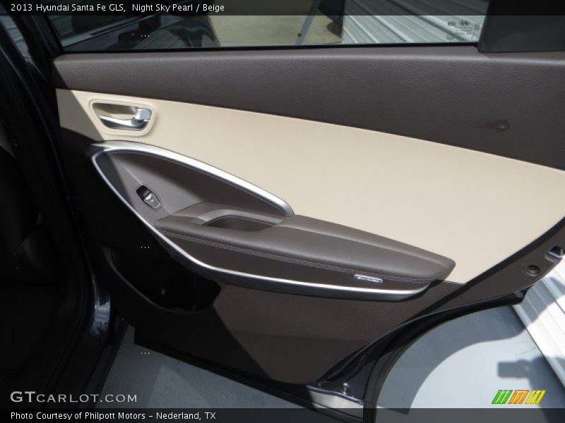Night Sky Pearl / Beige 2013 Hyundai Santa Fe GLS