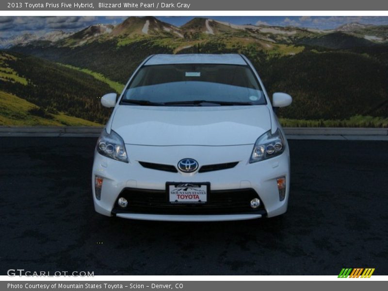 Blizzard White Pearl / Dark Gray 2013 Toyota Prius Five Hybrid