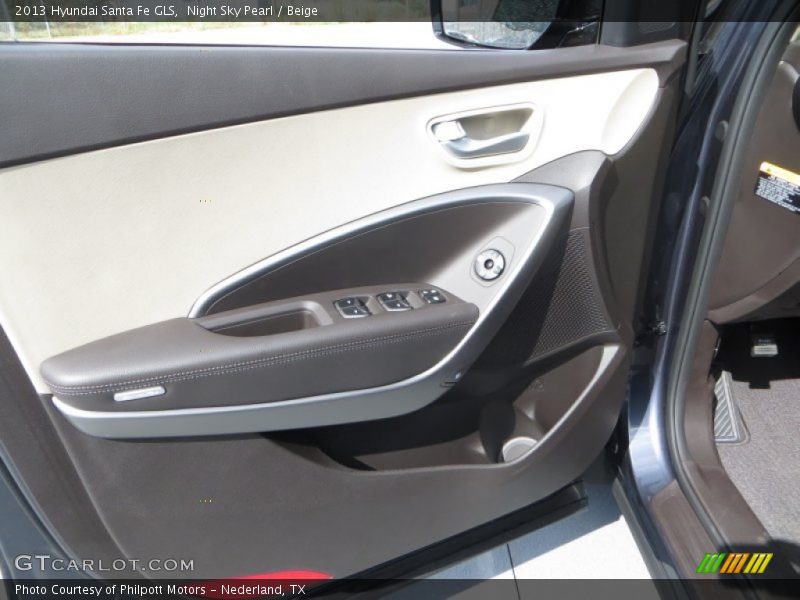 Night Sky Pearl / Beige 2013 Hyundai Santa Fe GLS