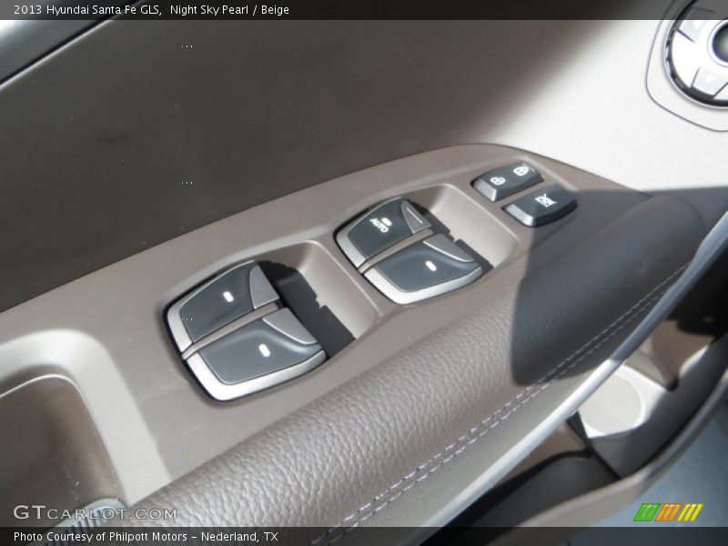 Night Sky Pearl / Beige 2013 Hyundai Santa Fe GLS