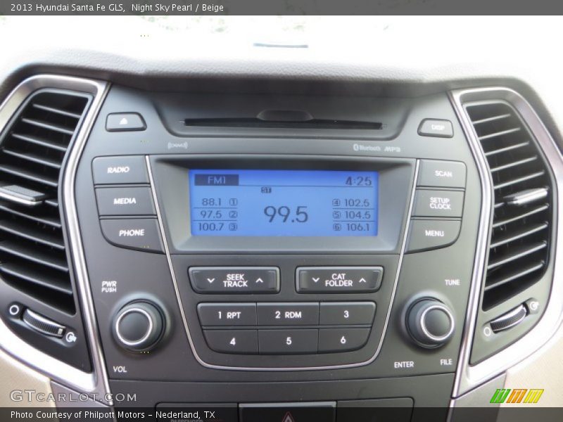 Night Sky Pearl / Beige 2013 Hyundai Santa Fe GLS