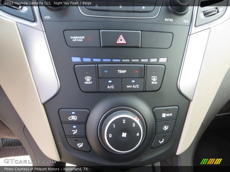 Night Sky Pearl / Beige 2013 Hyundai Santa Fe GLS