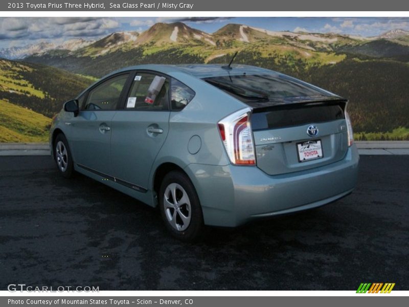 Sea Glass Pearl / Misty Gray 2013 Toyota Prius Three Hybrid