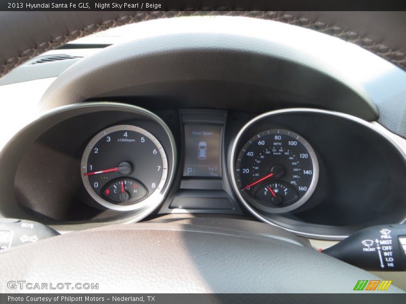 Night Sky Pearl / Beige 2013 Hyundai Santa Fe GLS