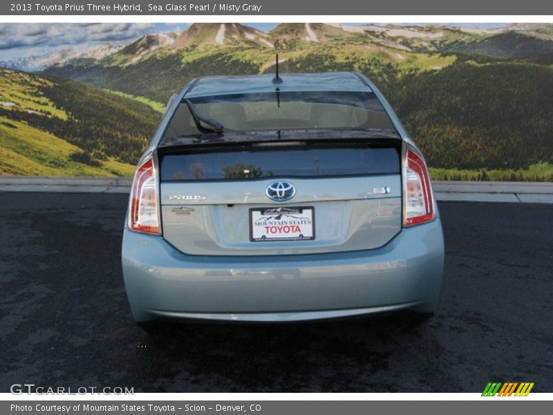 Sea Glass Pearl / Misty Gray 2013 Toyota Prius Three Hybrid
