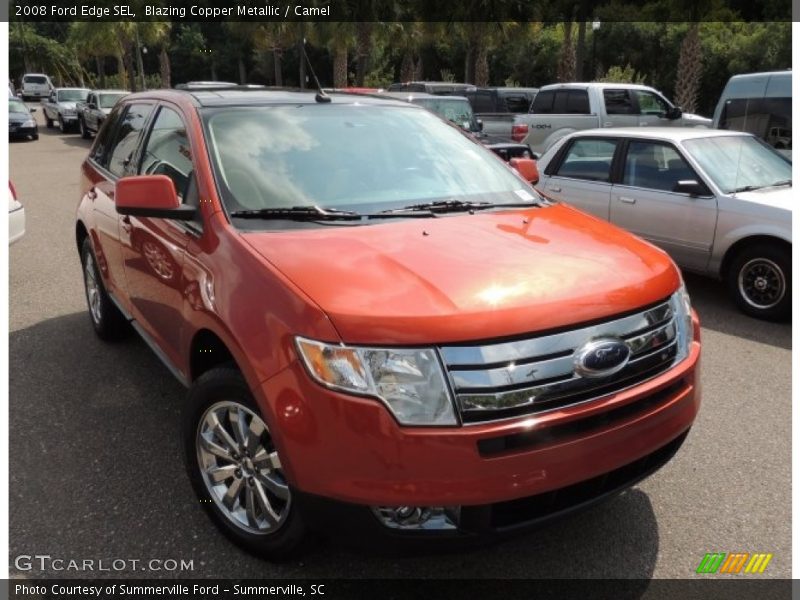 Blazing Copper Metallic / Camel 2008 Ford Edge SEL