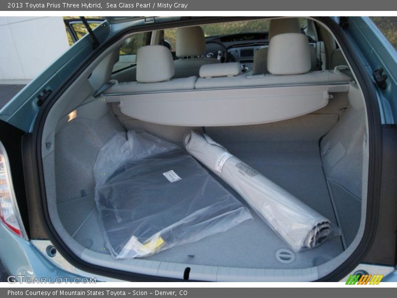 Sea Glass Pearl / Misty Gray 2013 Toyota Prius Three Hybrid