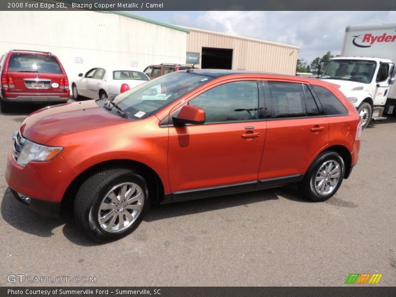 Blazing Copper Metallic / Camel 2008 Ford Edge SEL