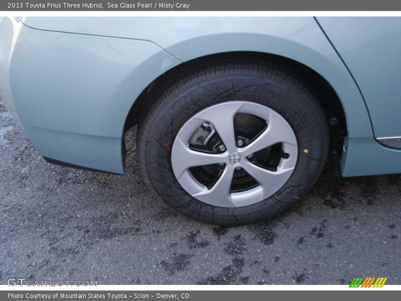 Sea Glass Pearl / Misty Gray 2013 Toyota Prius Three Hybrid