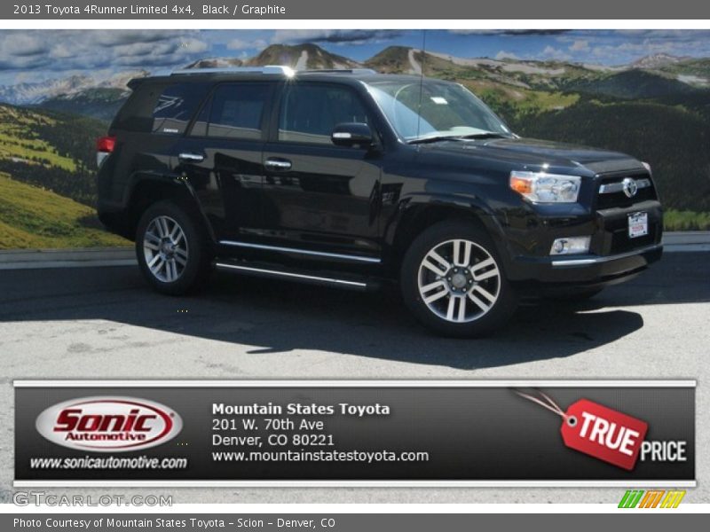 Black / Graphite 2013 Toyota 4Runner Limited 4x4