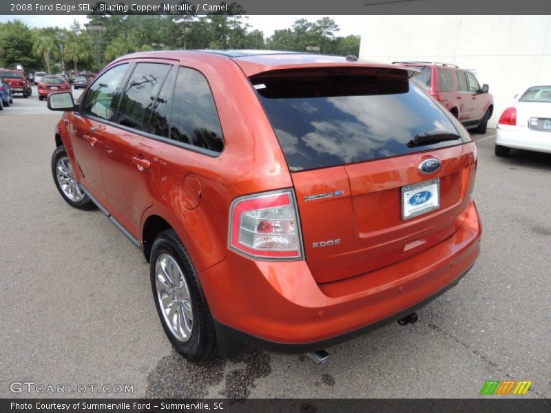 Blazing Copper Metallic / Camel 2008 Ford Edge SEL
