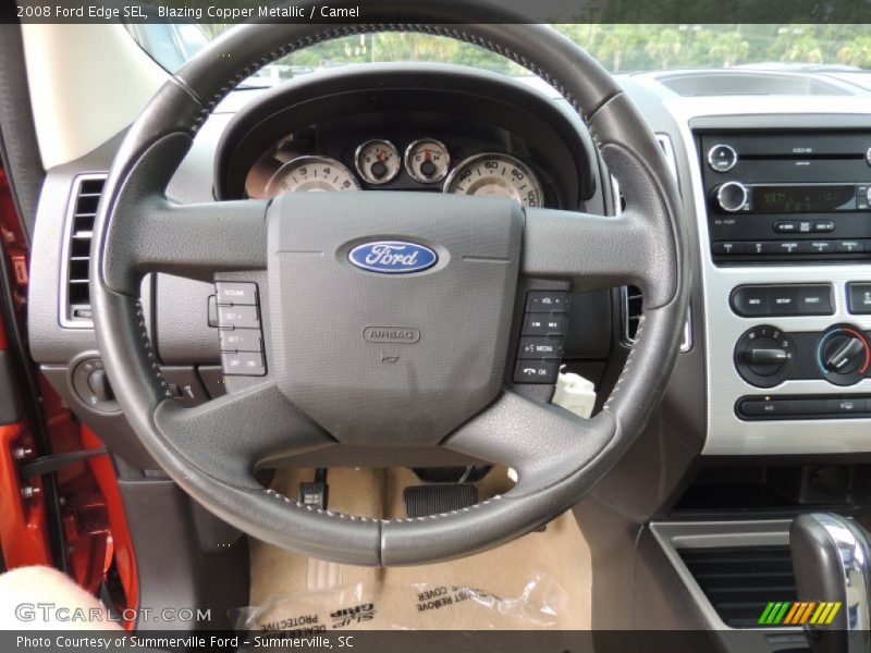 Blazing Copper Metallic / Camel 2008 Ford Edge SEL