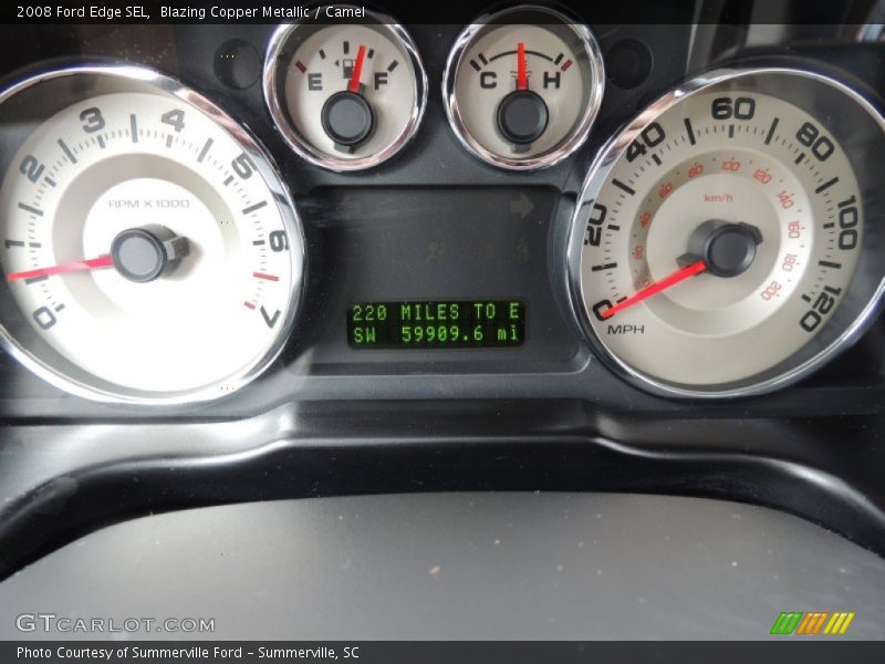 Blazing Copper Metallic / Camel 2008 Ford Edge SEL