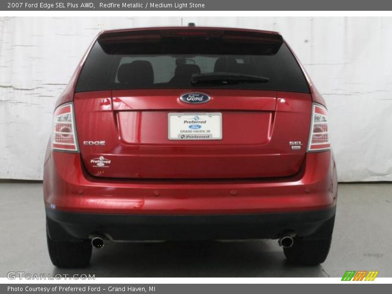 Redfire Metallic / Medium Light Stone 2007 Ford Edge SEL Plus AWD