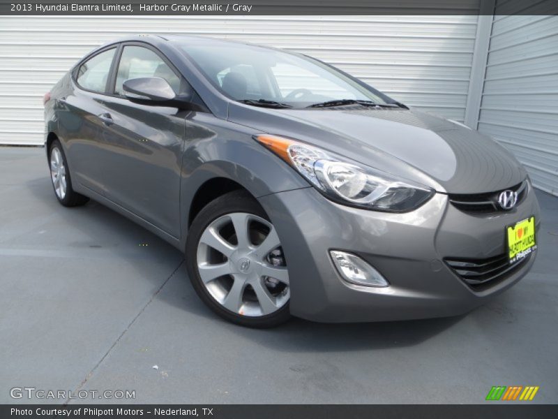 Harbor Gray Metallic / Gray 2013 Hyundai Elantra Limited