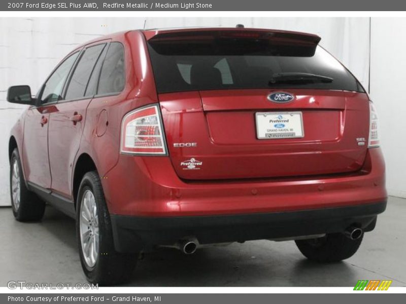 Redfire Metallic / Medium Light Stone 2007 Ford Edge SEL Plus AWD