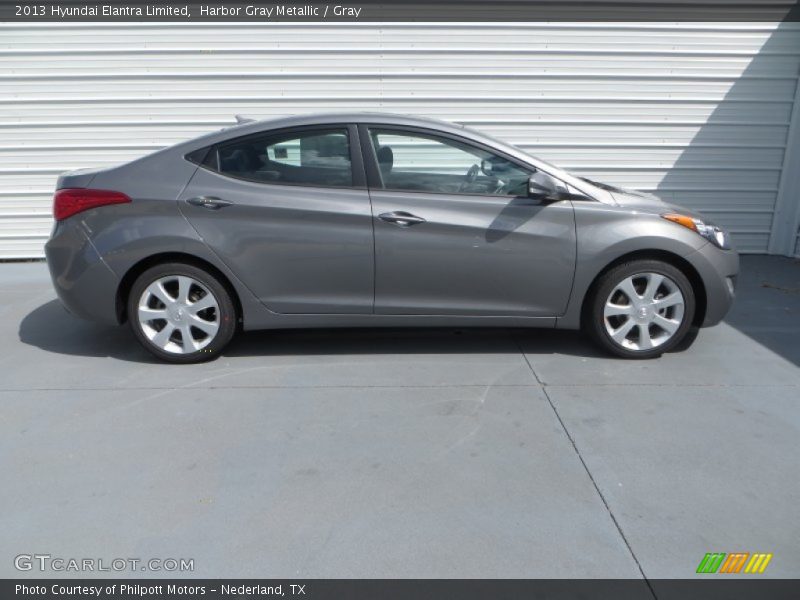Harbor Gray Metallic / Gray 2013 Hyundai Elantra Limited
