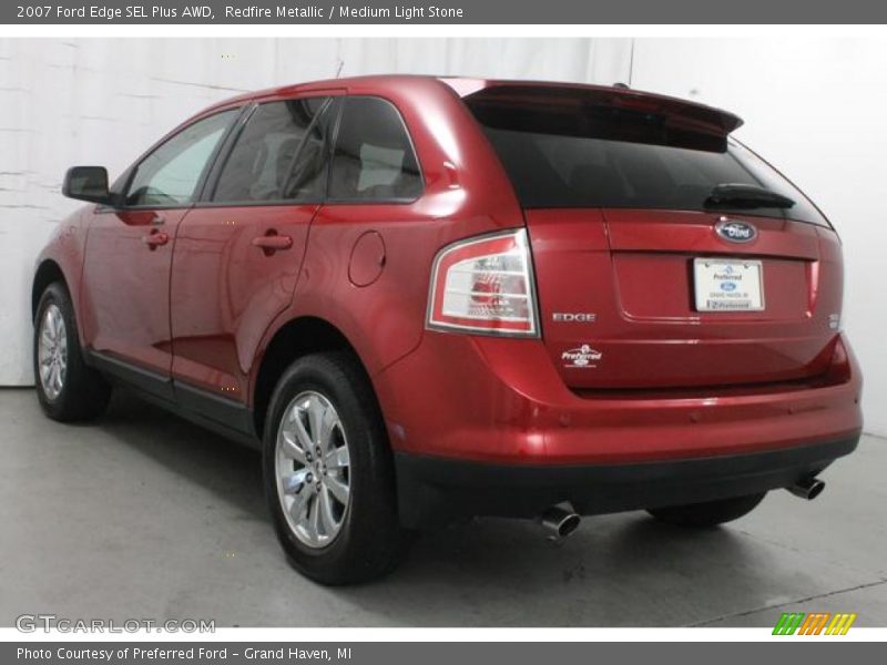 Redfire Metallic / Medium Light Stone 2007 Ford Edge SEL Plus AWD