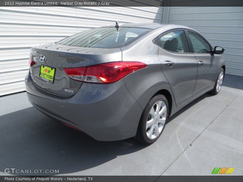 Harbor Gray Metallic / Gray 2013 Hyundai Elantra Limited