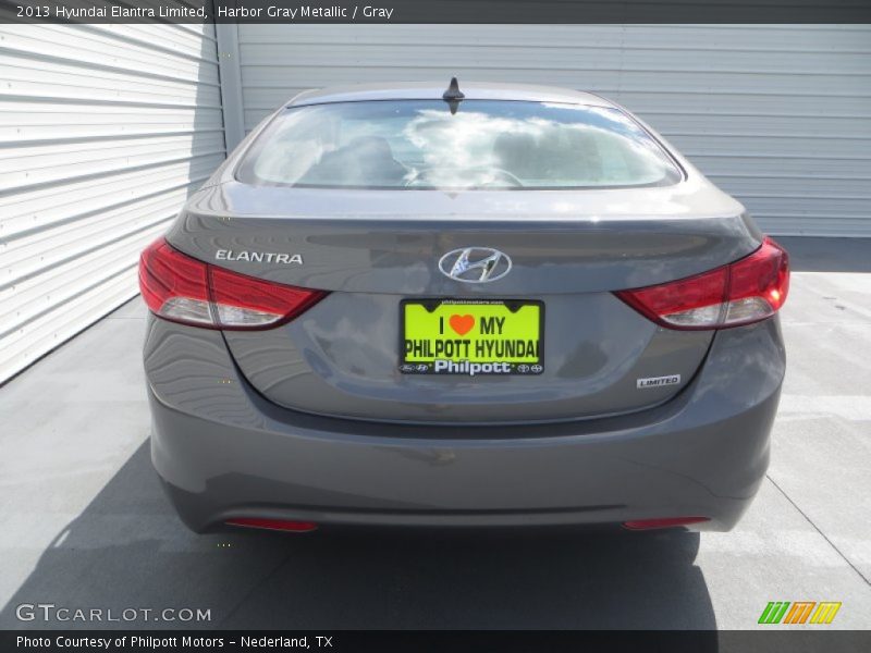 Harbor Gray Metallic / Gray 2013 Hyundai Elantra Limited