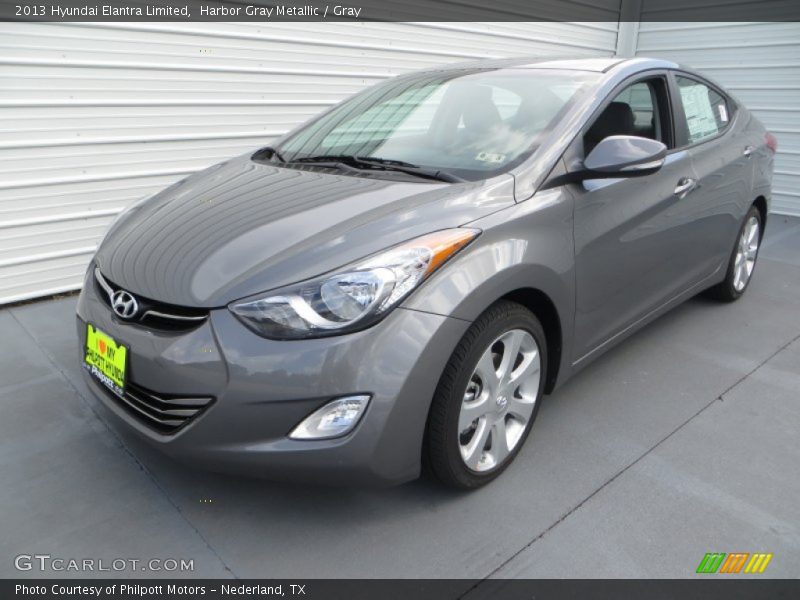 Harbor Gray Metallic / Gray 2013 Hyundai Elantra Limited
