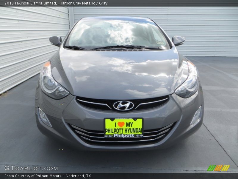 Harbor Gray Metallic / Gray 2013 Hyundai Elantra Limited