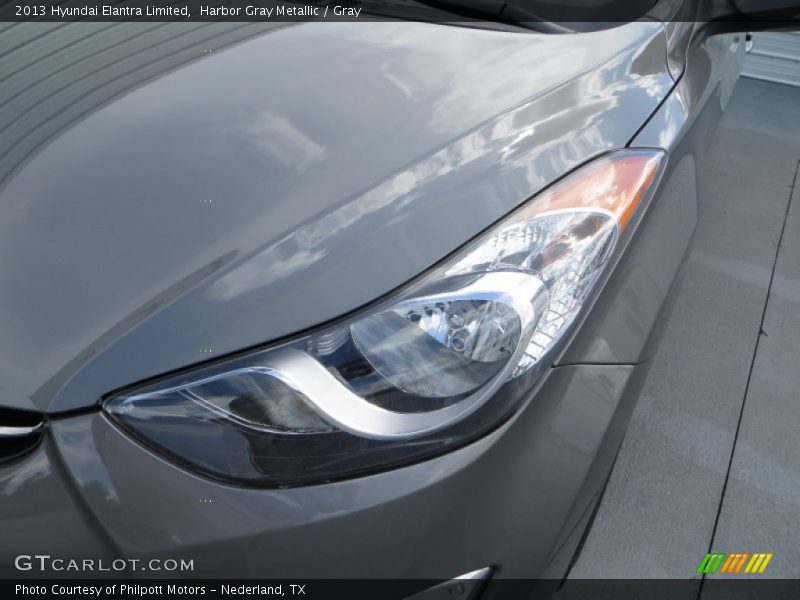 Harbor Gray Metallic / Gray 2013 Hyundai Elantra Limited