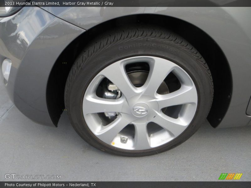 Harbor Gray Metallic / Gray 2013 Hyundai Elantra Limited