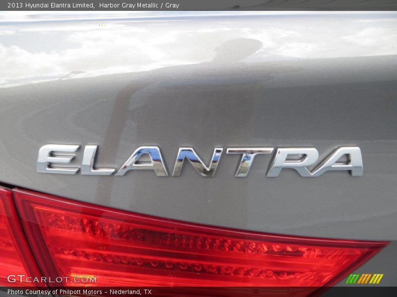 Harbor Gray Metallic / Gray 2013 Hyundai Elantra Limited