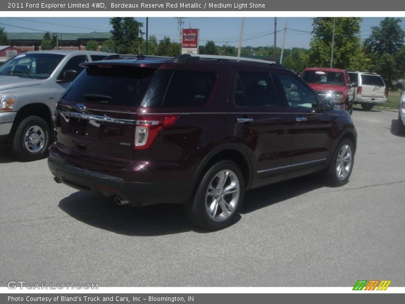 Bordeaux Reserve Red Metallic / Medium Light Stone 2011 Ford Explorer Limited 4WD