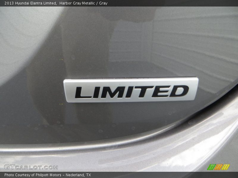 Harbor Gray Metallic / Gray 2013 Hyundai Elantra Limited