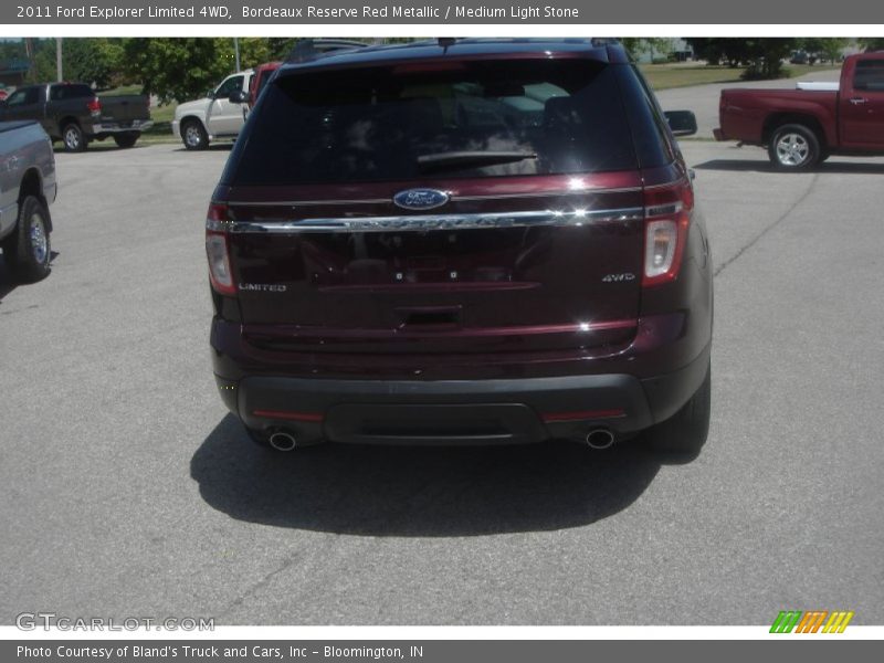 Bordeaux Reserve Red Metallic / Medium Light Stone 2011 Ford Explorer Limited 4WD