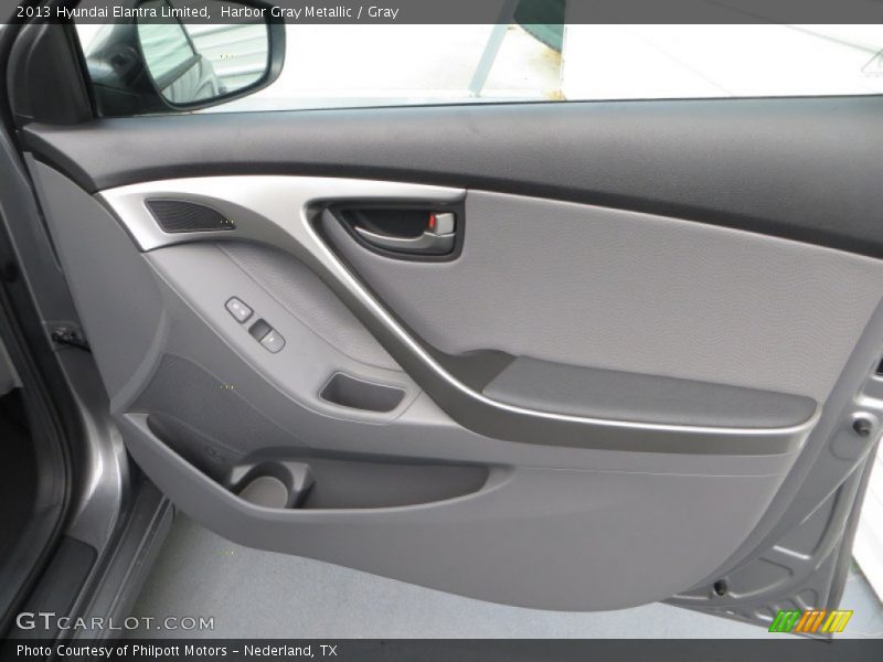 Harbor Gray Metallic / Gray 2013 Hyundai Elantra Limited