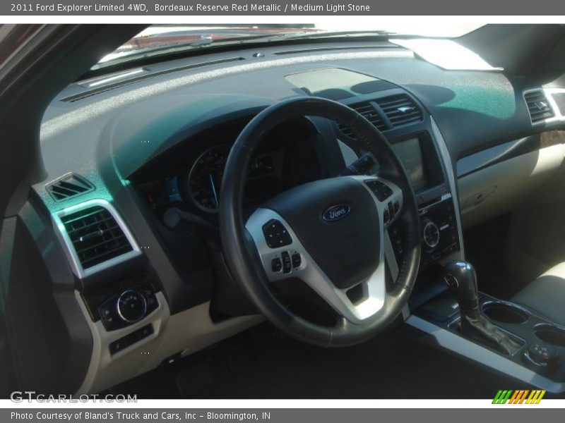 Bordeaux Reserve Red Metallic / Medium Light Stone 2011 Ford Explorer Limited 4WD