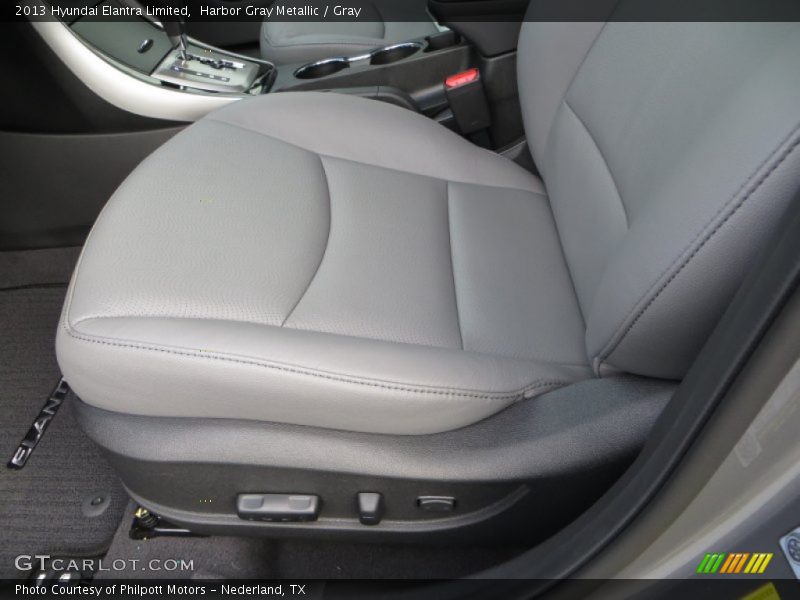 Harbor Gray Metallic / Gray 2013 Hyundai Elantra Limited