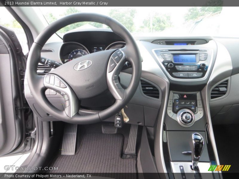 Harbor Gray Metallic / Gray 2013 Hyundai Elantra Limited