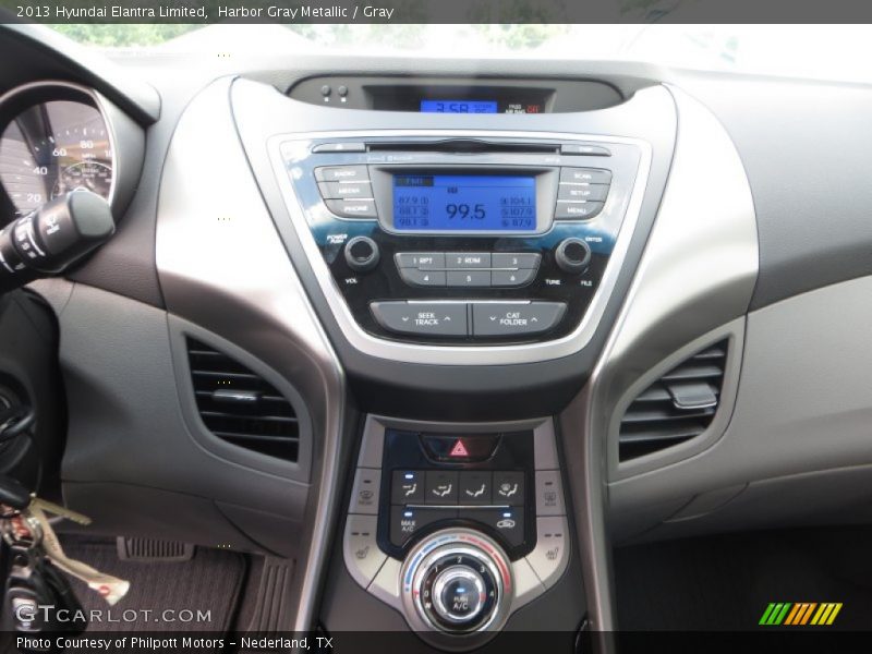 Harbor Gray Metallic / Gray 2013 Hyundai Elantra Limited